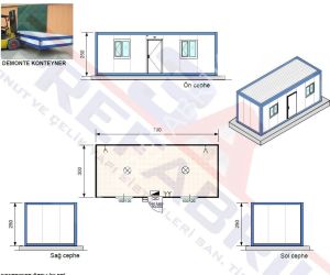 UYGUN FİYATA KALİTELİ KONTEYNER -21m2.