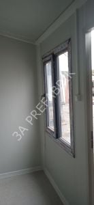21m2. Beşik Çatılı  Ahşap Desenli Yaşam Konteyneri