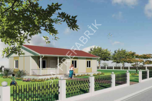 72m2. Prefabrik Konut binası