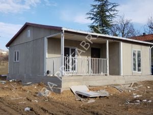 72m2. Prefabrik Konut binası