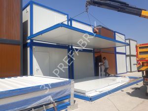 Şantiye Kamp Konteyneri- 3x7x2,50m-3A Prefabrik