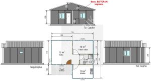 Prefabrik Ev 52m2.-3A PREFABRİK