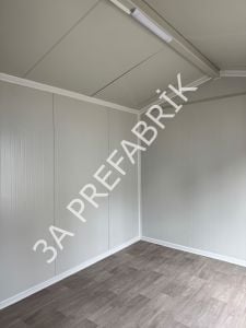 Çatılı  Ahşap Desenli Yaşam Konteyneri-27m2.