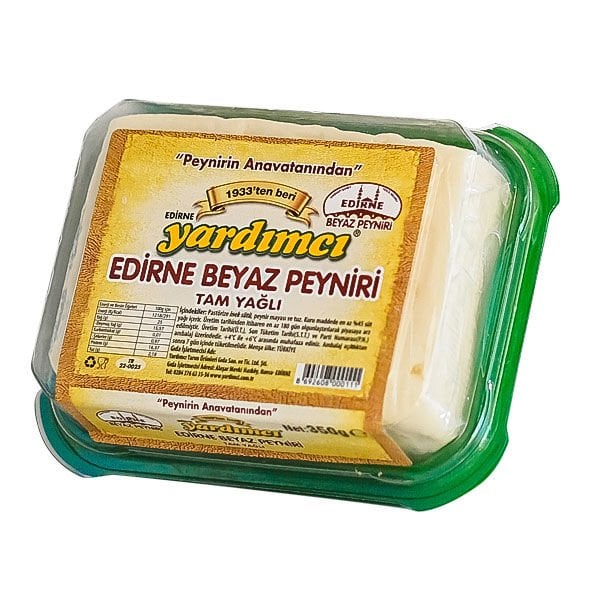 Edirne Beyaz Peyniri Tam Yağlı Sert İnek 350gr Kase