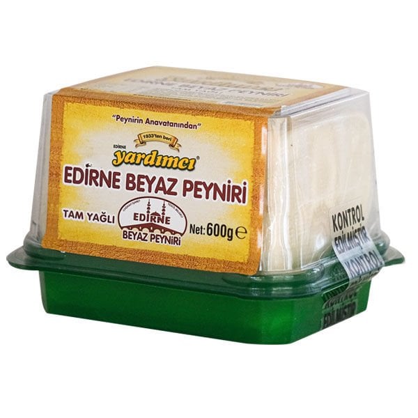 Edirne Beyaz Peyniri Tam Yağlı Sert İnek  600gr Kase