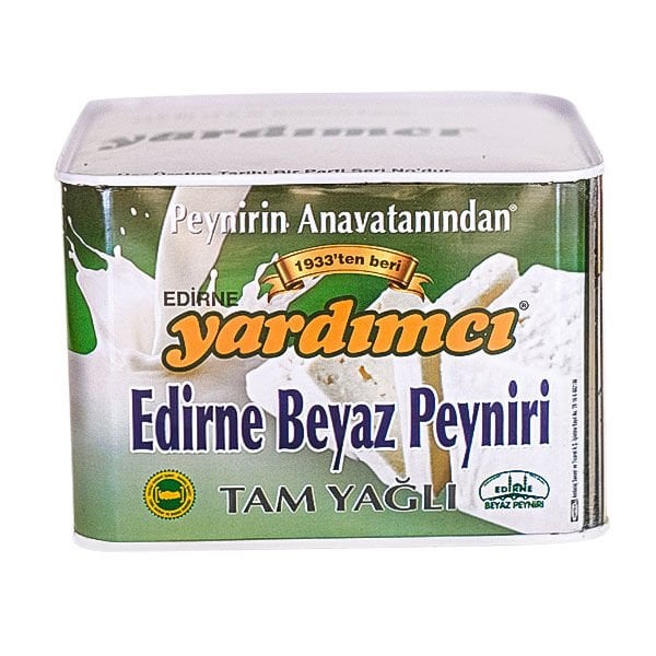 Edirne Beyaz Peyniri Tam Yağlı İnek 2,5kg Teneke (Orta Sert)