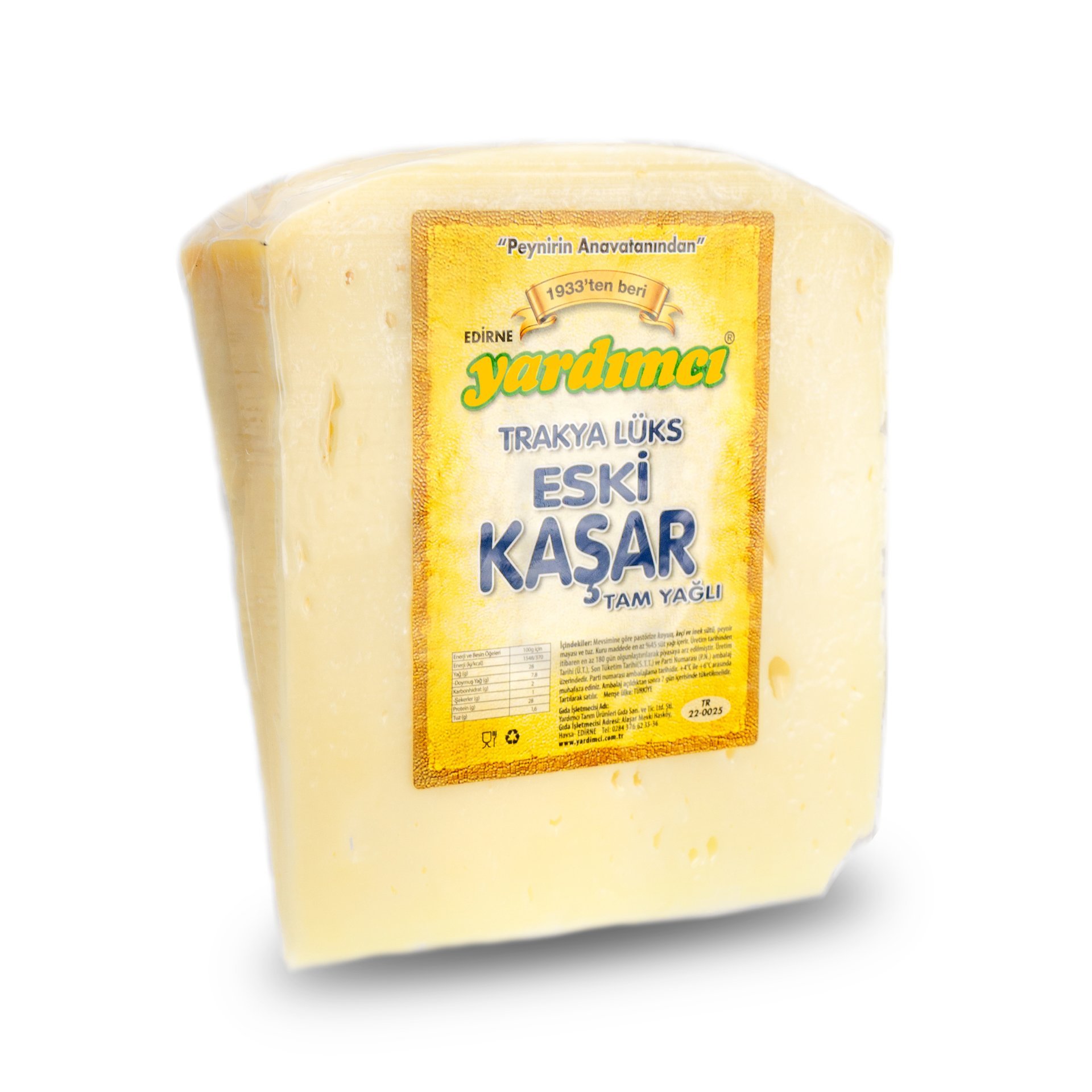 Trakya Eski Kaşarı Lüks (Vakumlu) 500gr