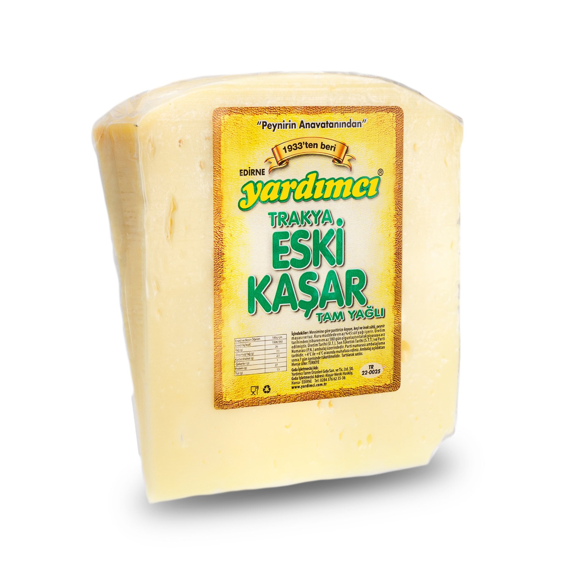 Trakya Eski Kaşarı (Vakumlu) 1 kg