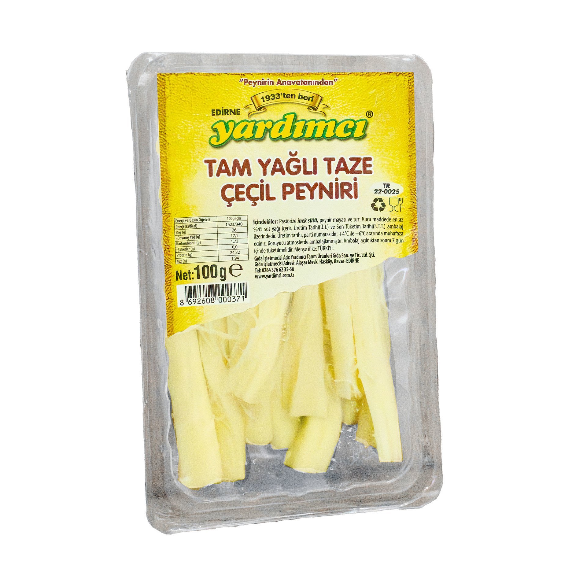 Çeçil Peyniri (Vakumlu) 100gr