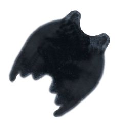 Siyah Yarasa Peluş Halı
