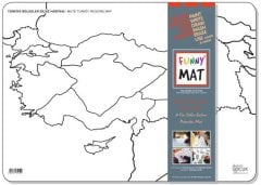 Funny Mat - Türkiye Bölgeler Dilsiz Haritası (33,5 x 48cm)