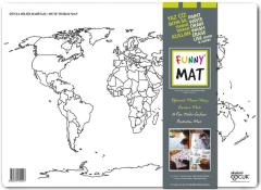 Funny Mat - Dünya Dilsiz Haritası (33,5 x 48cm)