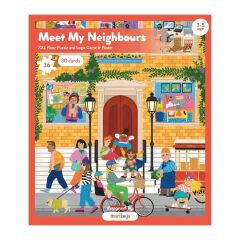 Meet My Neighbours - 36 Parça XXL Dev Puzzle, 30 Aktivite Kartı & Posteri