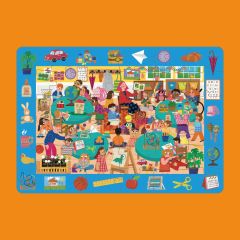 Look & Find Puzzle: Kindergarten - 36 Parçalı Yapboz ve Gözlem Oyunu