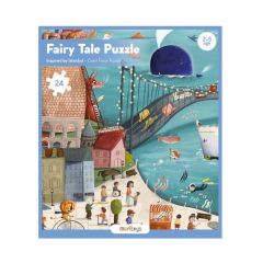 Fairy Tale Puzzle - 24 Parça Çantalı Dev Yer Puzzle ve Posteri