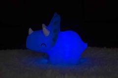 Dhink Silikon Gece Lambası Triceratops Pembe