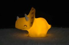 Dhink Silikon Gece Lambası Triceratops Pembe
