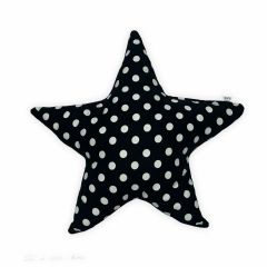 Siyah Beyaz Yıldız Yastık - Puantiyeli