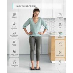 Anker Eufy Akıllı Bluetooth Tartı Dijital Baskül - Yağ Ölçer - Vücut Analizi - BMI - T9146