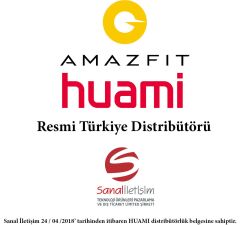 Xiaomi AMAZFIT Pace Akıllı Saat Siyah Distribütör Garantili
