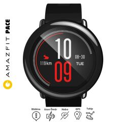 Xiaomi AMAZFIT Pace Akıllı Saat Siyah Distribütör Garantili