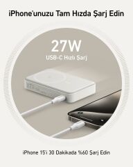 Anker 633 MagGo Powerbank 10k 15W Beyaz - A1654