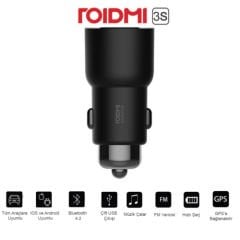 Xiaomi Roidmi 3S Bluetooth Araç Şarj Cihazı Siyah(FM Transmitter)