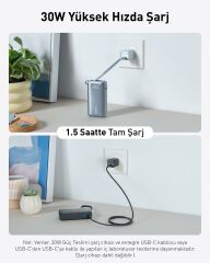 Anker 545 Nano Powerbank 10k 30W Yeşil - A1259