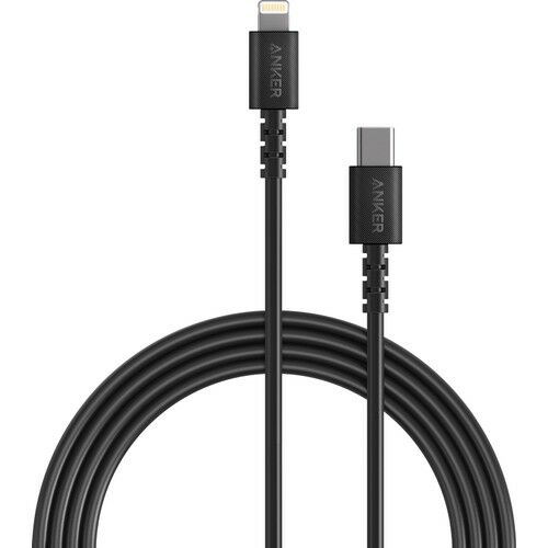 Anker PowerLine Select USB-C To iPhone Lightning Şarj/Data Kablosu 1.8 m MFI Lisanslı - Siyah A8612