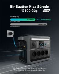 Anker SOLIX C1000X PowerHouse 1056Wh I 1800W Taşınabilir Güç Kaynağı - A1761