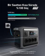 Anker SOLIX C1000X PowerHouse 1056Wh I 1800W Taşınabilir Güç Kaynağı - A1761