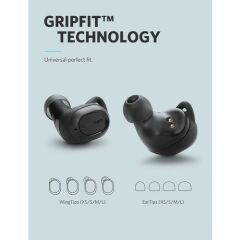 Anker Soundcore Liberty Lite - Kablosuz Bluetooth 5.0 Kulaklık - IPX5 - 12 Saate Varan Şarj Süresi - Grafen Sürücü - Siyah - A3901011