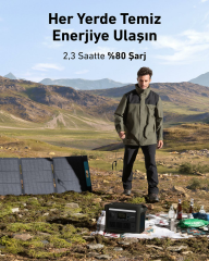 Anker SOLIX C800X 768Wh I 1200W I 1600W Surgepad Taşınabilir Güç Kaynağı - A1755