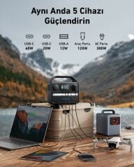 Anker SOLIX 522 PowerHouse 300Wh I 300W Taşınabilir Güç Kaynağı - A1721