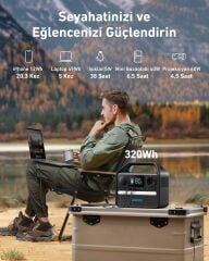 Anker SOLIX 522 PowerHouse 300Wh I 300W Taşınabilir Güç Kaynağı - A1721