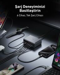 Anker Prime Charger 200W  6 Ports  GaN - A2683