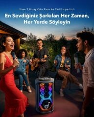 Anker Soundcore Rave 3 AI Karaoke Bluetooth Hoparlör - A31A3