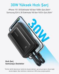 Anker Powerbank 10K 30W C-L Siyah A1680