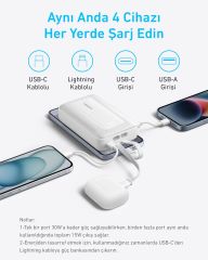 Anker Powerbank 20k mAH 30W C-L Siyah A1681