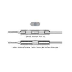 Xiaomi 1More Desing Piston Metal Kulaklık Kırmızı