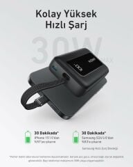 Anker Powerbank 10K 30W USB-C Siyah - A1688