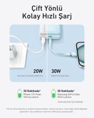 Anker Powerbank 10K 30W USB-C Siyah - A1688