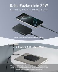 Anker MagGo Powerbank 10K 15W-30W Siyah A1664