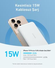 Anker MagGo Powerbank 10K 15W-30W Beyaz A1664