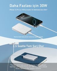 Anker MagGo Powerbank 10K 15W-30W Beyaz A1664