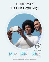 Anker MagGo Powerbank 10K 15W-30W Beyaz A1664