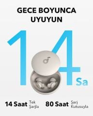 Anker Soundcore Sleep A20 Bluetooth Kulak İçi Uyku Kulaklığı - Krem - A6611