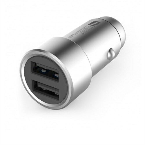 Xiaomi Araç Şarj Cihazı Gri Metal Tasarım 2 USB (3.6A Hızlı Şarj)