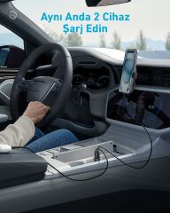 Anker Araç Şarjı 30W 2 Port Siyah - A2741