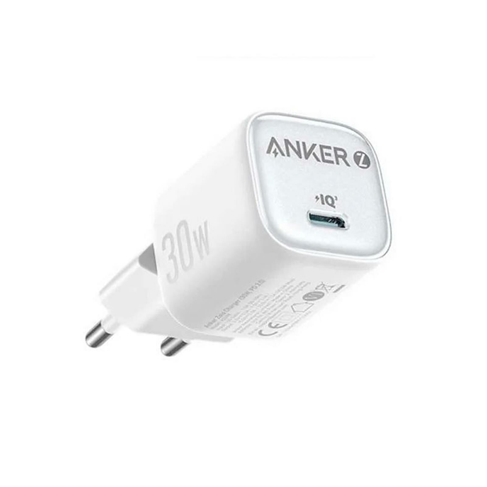 Anker Zolo 30W GaN USB-C Şarj Cihazı - Beyaz - A2698